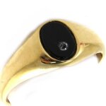 Les trsors de lily [m9528] - chevalire plaqu or karl onyx