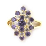 Les trsors de lily [m9541] - bague plaqu or marquise amthyste