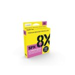 Tresse sufix 8x sfx carrier braid ? 275m - hot yellow - 0185 mm
