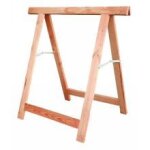 Treteau bois dur artisan pliable