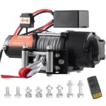 Treuil lectrique - vevor - 12v 4500lb 2041kg vhicule ip55 - cble acier - tlcommande