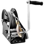 Treuil manuel - vevor - treuil  manivelle 15875 kg avec cble acier 10 m pour bateau vtt