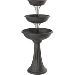 Jardini�re dext�rieur - frankystar - trevy - capacit� 292l - couleur gris anthracite - 3 coupes