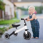 Tricycle 2 en 1 - xuanyu - blanc - poids supportant 15 kg - pour enfants de 18 mois � 4 ans - 3 roues ...
