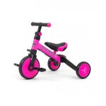 Tricycle 3 - en - 1 milly mally optimus - rose - pour enfant de 18 mois  4 ans - pneus en caoutchouc ...