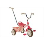 Tricycle enfant - italtrike - transporter rose garden - cadre en m�tal - benne en plastique - rose