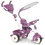 Tricycle evolutif 4 en 1 - little tikes - sports edition - rose / blanc - harnais de scurit - ombrelle ...