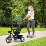 Tricycle �volutif pour b�b� ou enfant - homewell - yipeema - vert - 9 mois � 5 ans
