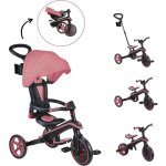 Tricycle �volutif - globber - 4 - en - 1 pliable - 10 mois � 5 ans - rose