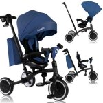 Tricycle évolutif lionelo tris plus - vélo poussette - siège réversible & réglable - jusquà 25 kg - bleu ... Tricycle évolutif lionelo tris plus - vélo poussette - siège réversible & réglable - jusquà 25 kg - bleu ...