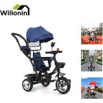 Tricycle �volutif willonin� bleu pour b�b� enfant 1 - 5 ans avec si�ge pivotant et parasol d�pliable