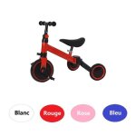 Tricycle �volutif willonin rouge - 3 modes et v�lo �quilibre pour b�b� enfant 10 mois - 4 ans
