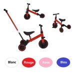 Tricycle multifonctionnel willonin� pour enfant de 1 � 5 ans - rouge