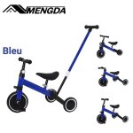Tricycle v�lo enfant mengda - bleu - 5 en 1 - putter contr�lable - 12 mois � 4 ans
