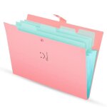 Trieur 5 compartiments dossier pochette carton documents papier a soufflet en plastique 24x32 cm avec ...