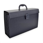 Trieur - valisette - classement - 19 compartiments - noir - format a4 + - rapesco