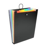Trieur vertical rainbow class - viquel - 6 positions - pour sac  dos - noir