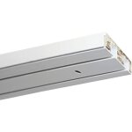 Tringle deco rail pvc blanc de 150 cm tout équipé (glisseurs embouts arrêt vis chevilles cache vis) pour ... Tringle deco rail pvc blanc de 150 cm tout équipé (glisseurs embouts arrêt vis chevilles cache vis) pour ...