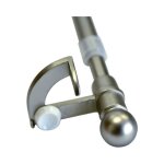 Tringle extensible autobloquante argent argent mat 90 - 130 cm