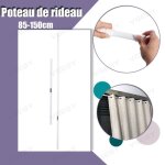 Tringle  rideau tlescopique - extensible - 85~150cm - porteur: max. 2 kg