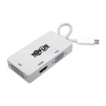 Tripp lite u444 - 06n - hd c�ble usb - c vers hdmi / dvi / vga 015 m blanc - 4k