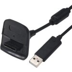 Cble usb chargeur - trixes - xbox 360 - noir - connectivit usb - accessoire de jeu