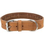 Trixie collier en cuir cir� et vielli heartbeat rustic - l - xl: 55 - 65 cm / 40 mm - brun - pour chien ...