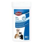 30 lingettes de soin pour les oreilles pour animaux - trixie