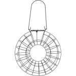 Trixie mangeoire boule de graisse rond en m�tal - � 24 x 8 cm - noir - pour oiseaux