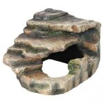 Rocher dangle - trixie - 19 x 17 x 17 cm - r�sine polyester - grotte et plateforme - d�cor naturel