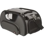 Trixie sac pour avion wings - 28 x 23 x 46 cm - gris et bleu - pour chien