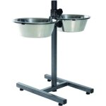 Trixie support rglable de bol pour chiens 56 l 24 cm