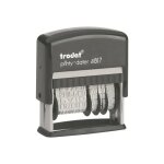 Trodat printy 4817 tampon auto - encreur noir texte fixe date 3. 8 mm largeur de 50 mm Trodat printy 4817 tampon auto - encreur noir texte fixe date 3. 8 mm largeur de 50 mm