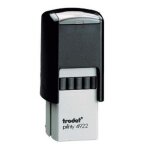 Tampon encreur - trodat - printy 4922 - noir - gris