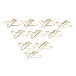 Trombones gants qiilu - 100 pices - forme avion - or antirouille