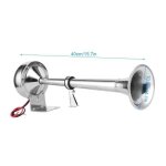 Trompette de bateau de bateau de lacier inoxydable 12v de la cat�gorie marine simple de grande taille ...