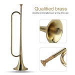 Trompette de cavalerie - salalis - tudiant - laiton durable - couleur or - dbutant