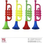 Trompette de clown - widmann - 30 cm - pvc - couleurs assorties