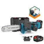 Tronçonneuse électrique sans fil 12 pouce scie à bûche - newbeny - 1x 1. 5ah batterie Tronçonneuse électrique sans fil 12 pouce scie à bûche - newbeny - 1x 1. 5ah batterie