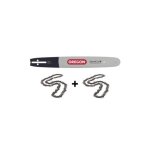 2 chanes de trononneuse + guide chane 45 cm oregon 567292