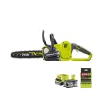 Pack ryobi trononneuse 18v one + ocs1830 - 1 batterie 5. 0ah - 1 chargeur 2. 0ah rc18120 - 150 - chaine ...