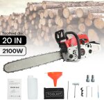 Tron�onneuse thermique - flasidu - 58cc - 2. 4kw / 3. 2hp - 20 pouces - 6. 8kg - 1 cha�ne - 13000r / ...
