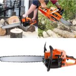 Trononneuse thermique jeobest - 58cc - 2 chanes - orange