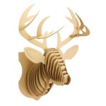 Maquette en carton  assembler trophe cerf 31 x 54 x 30 cm