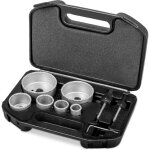 Trotec coffret de scies - cloches en carbure (mtal dur)