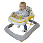Trotteur bébé évolutif musical pliable réglable en hauteur - jaune - monsieur bébé Trotteur bébé évolutif musical pliable réglable en hauteur - jaune - monsieur bébé