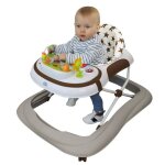 Trotteur bébé évolutif musical pliable réglable en hauteur - marron - monsieur bébé Trotteur bébé évolutif musical pliable réglable en hauteur - marron - monsieur bébé