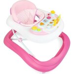 Trotteur pour bbs - leogreen - motif rose avec les jouets - rglable - 6  18 mois