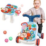 Trotteur pour bbtrotteur parlant 2 en 1 trotteur bb chariot de marche 6  36 moisplateau de jeu amovible?b ...