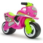 Trotteur moto tundra pour fille - injusa - 2 roues - poign�e parents - d�coration iml r�sistante - rose ...